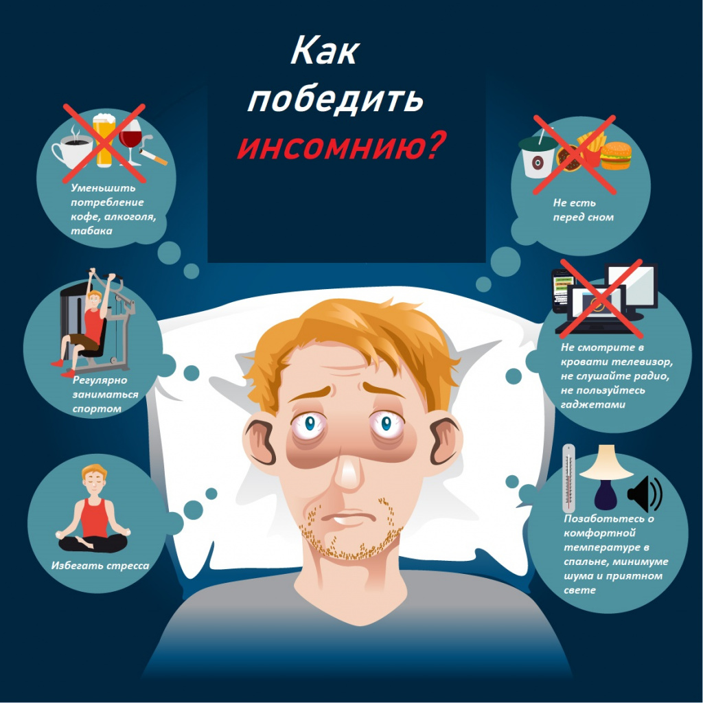 Тревожные симптомы при недостатке сна:
