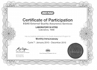 EQAS Monthly Immunoassay Cycle 7 (7680)