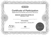 EQAS Immunoassay Cycle 36 (5786)